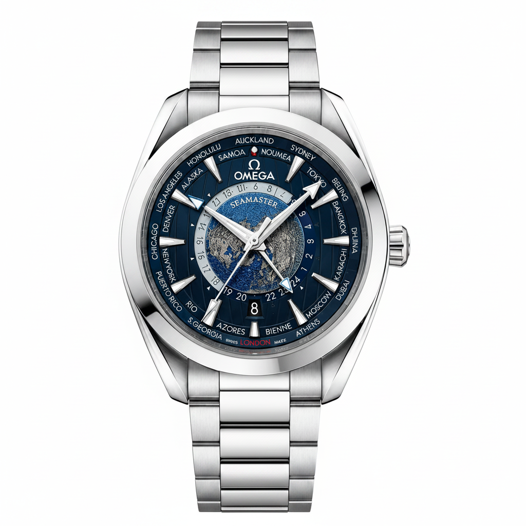 OMEGA Seamaster Aqua Terra Worldtimer – Blue Dial Men