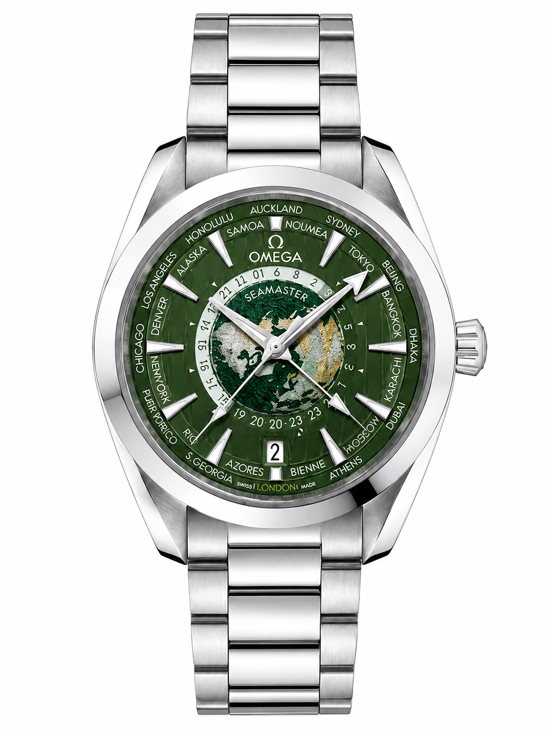 OMEGA Seamaster Aqua Terra Worldtimer – Green Dial Men