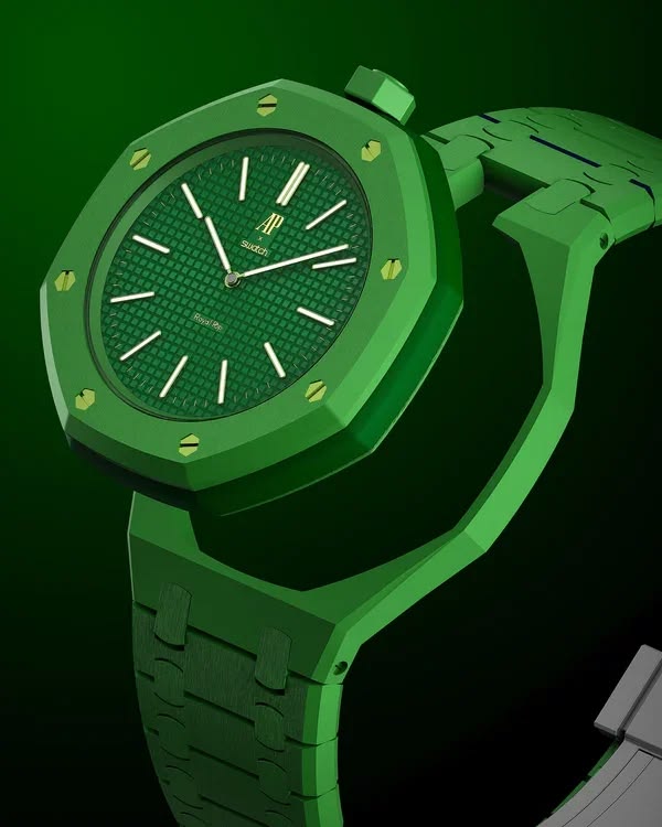 AP x Swatch Royal Pop Pine Green